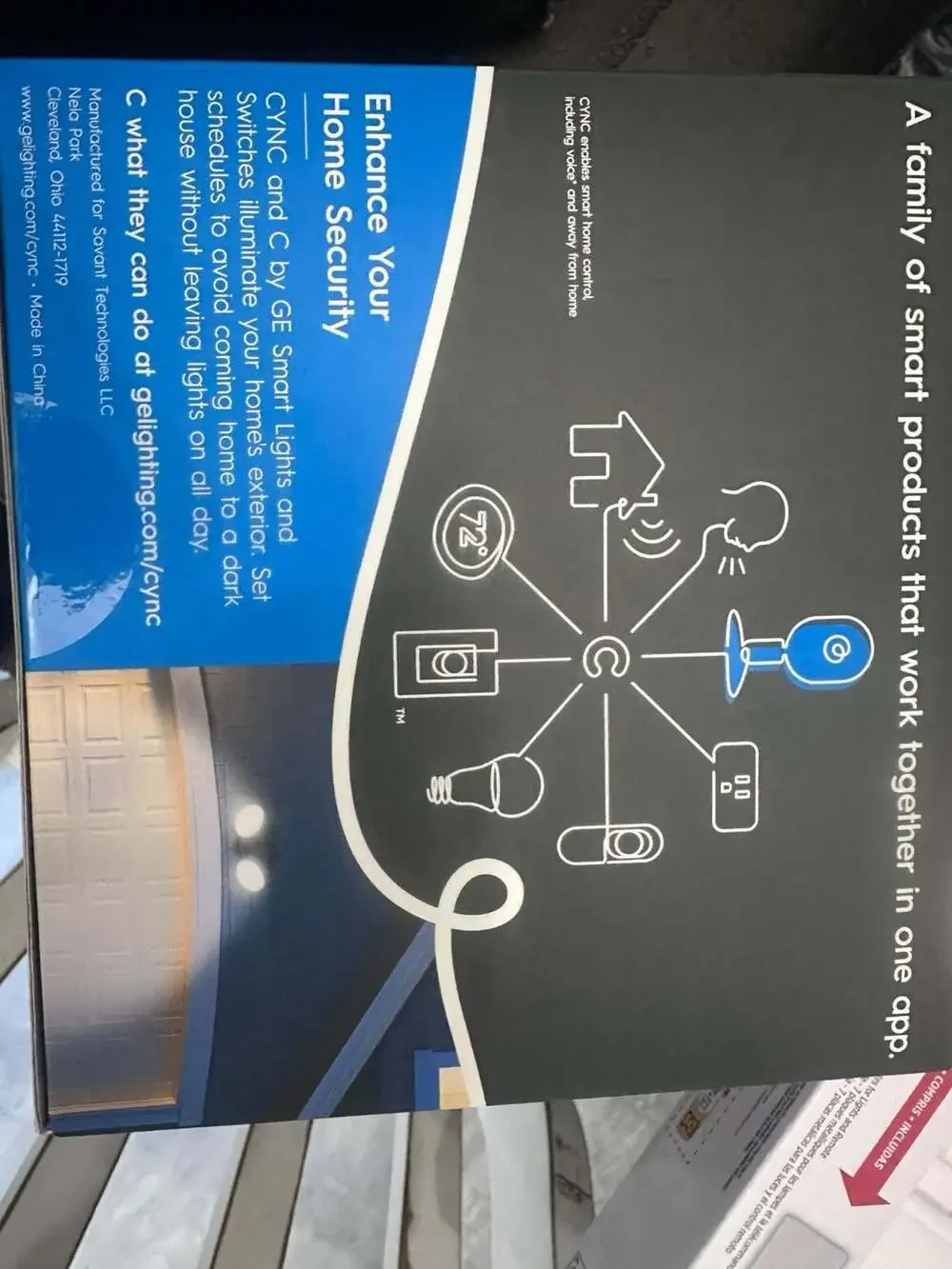 GE Cync Outdoor Wired Smart Camera 2K HD Resolution